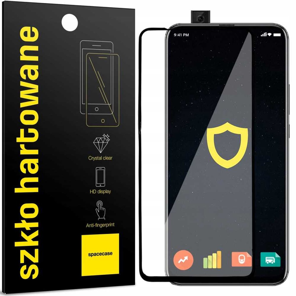 Spacecase 5D Gehard Glas Voor Huawei Honor 9X Schermbescherming
