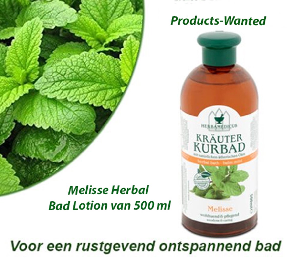 2-Flessen Melisse Herbal Bad Lotion van 500 ml