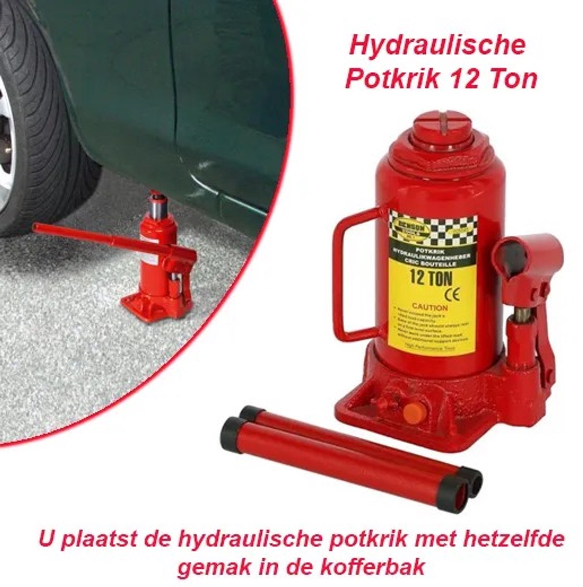 Hydraulische Potkrik 12 Ton