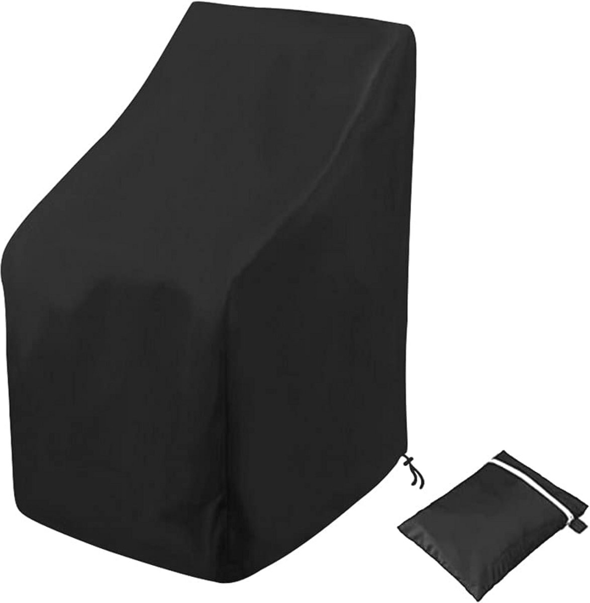 Tuinstoelhoes voor stapelstoelen - Winterbestendig en UV-bestendig - 210D Oxford stof - Afdekhoes voor tuinmeubelen (64 x 64 x 70/120 cm)