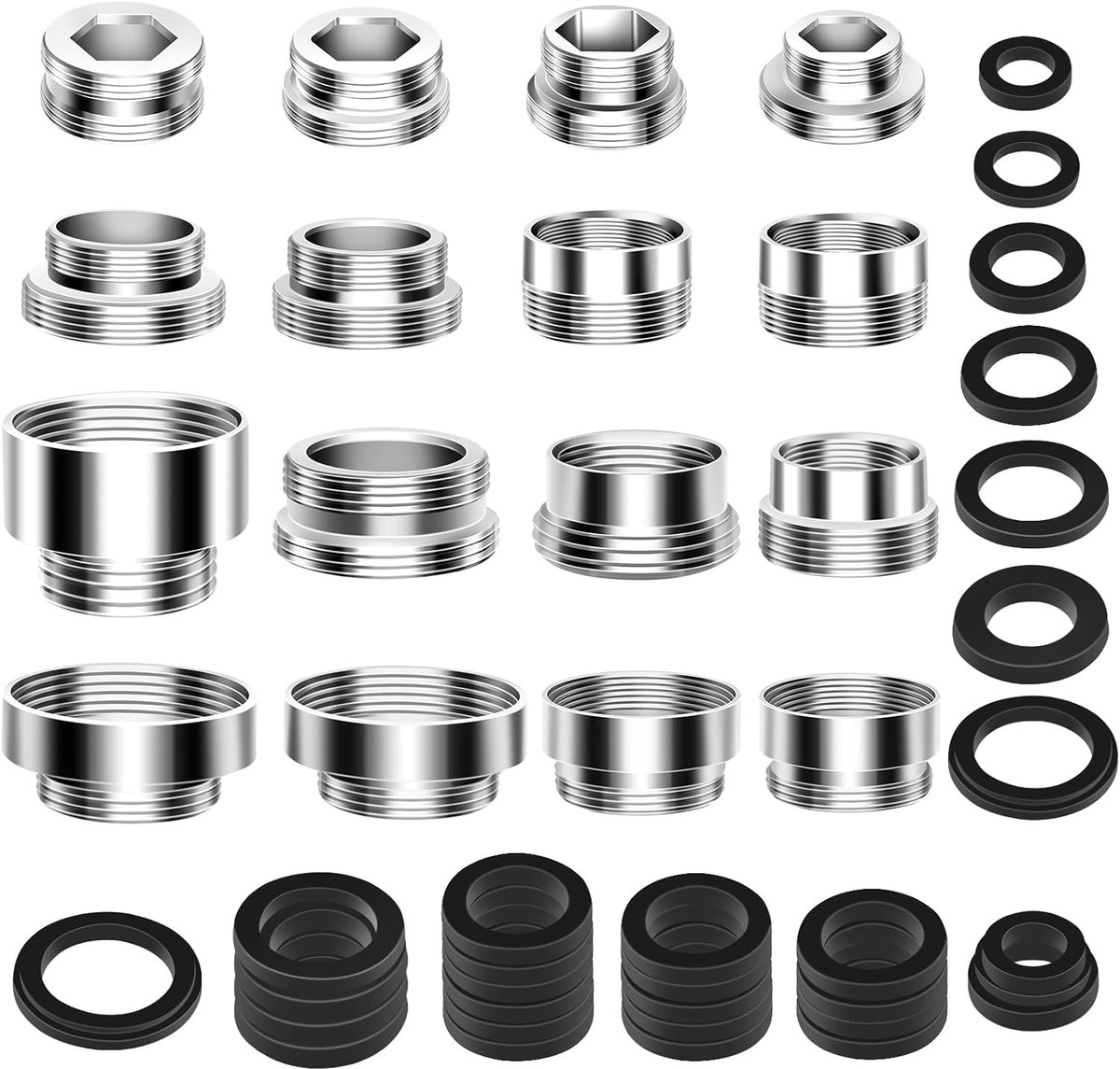Kraanadapters Set van 16 Stuks voor Waterfilter en Tuinslang