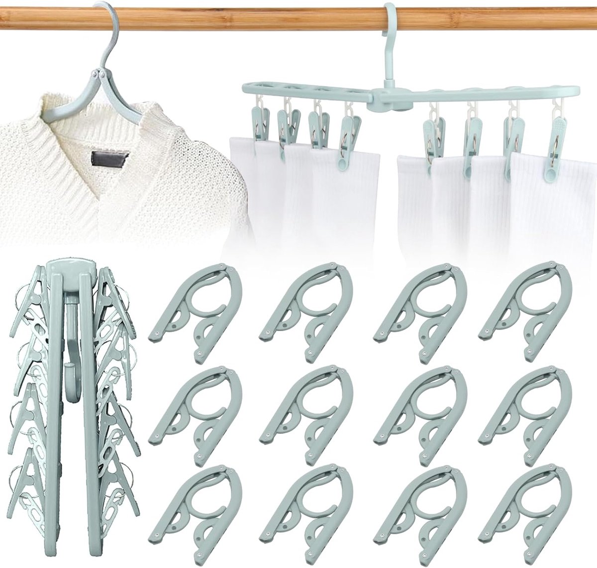 Goedkoopste Opvouwbare Reishangers en Sokkendrager voor Kledingorganisatie