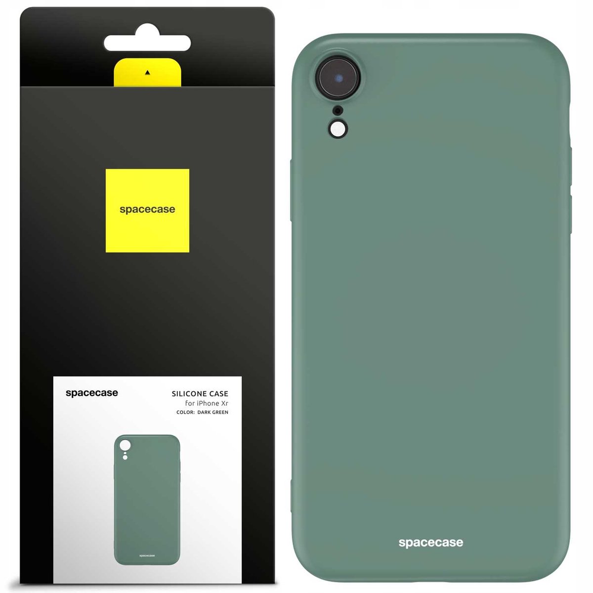 Spacecase Siliconen Hoesje Voor Iphone Xr Donkergroen Bescherming