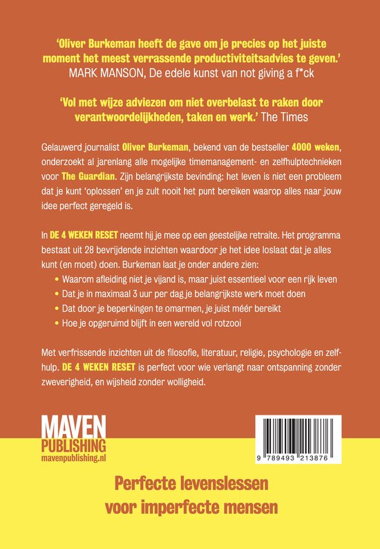 De 4 weken reset