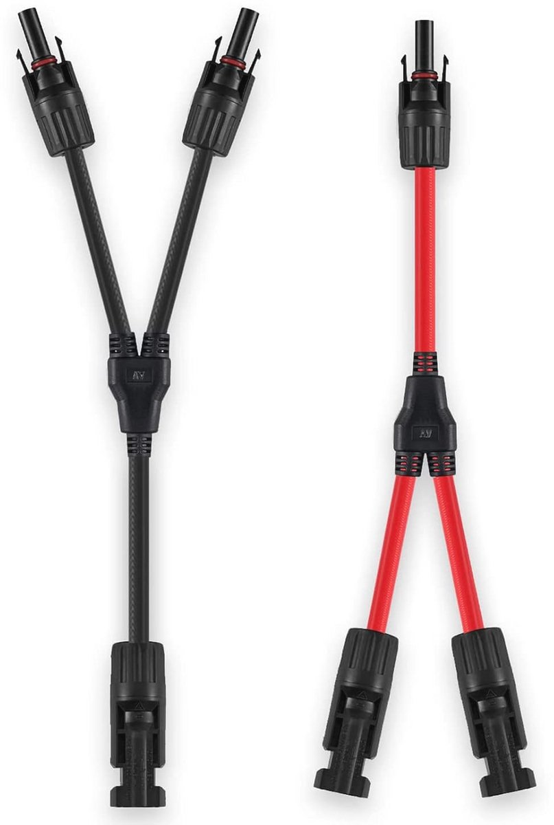 Y-Stekker Zonnekabel - IP67 Y-verdeler voor Zonnepanelen (Compatibel met 2,5 mm² - 6 mm²)