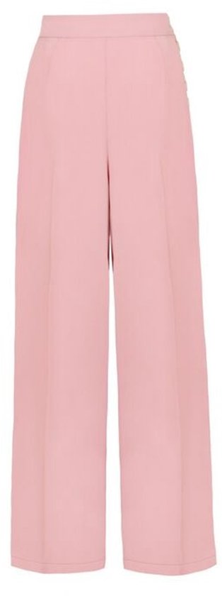 Hell Bunny Giselle Trousers Stoffen broeken lichtroze M Polyester Dames - Basics