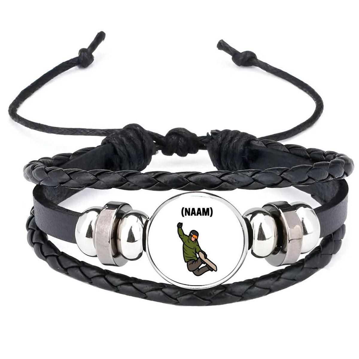 Akyol - snowboard met eigen naam armband zwart - Snowboarden - snowboarders - wintersport