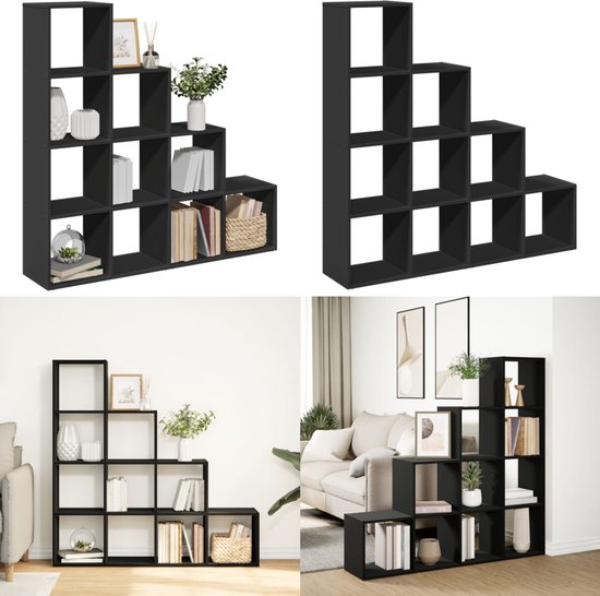 VidaXL Boekenkast 4-laags 59x35x90,5 Cm Bewerkt Hout Grijs Sonoma 740782249
