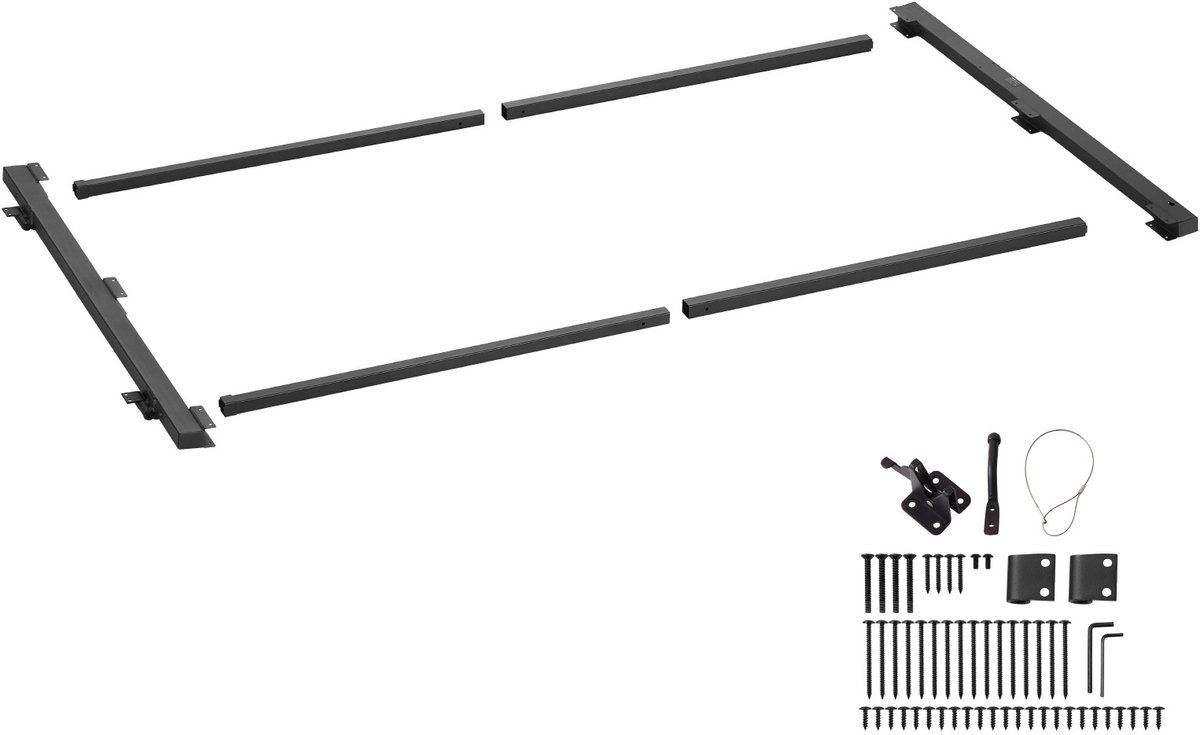 Koppel, Verticale meting voor Openingen van 101,6–182,9 cm, 1,2–1,5 m Hoog, Dubbelwandig, Staand, Riegelschloss en Schrauben voor Holz, Zwitserland