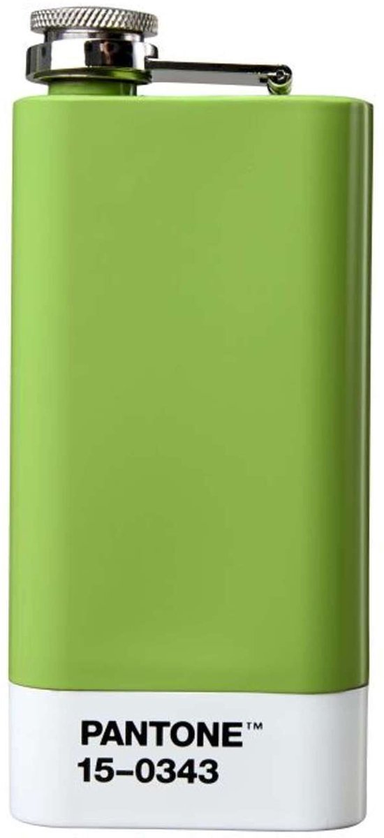 Copenhagen Design - Heupfles 150 ml - Greenery 15-0343 - Roestvast Staal - Groen -