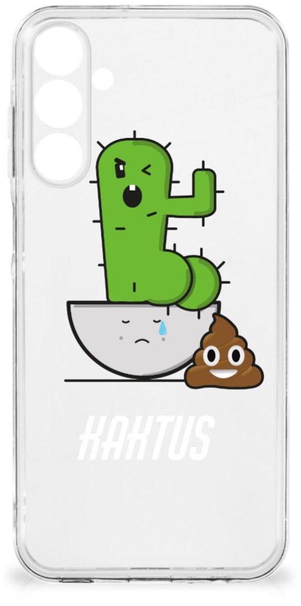 Samsung Galaxy A16 Telefoonhoesje met Naam Cactus Poo