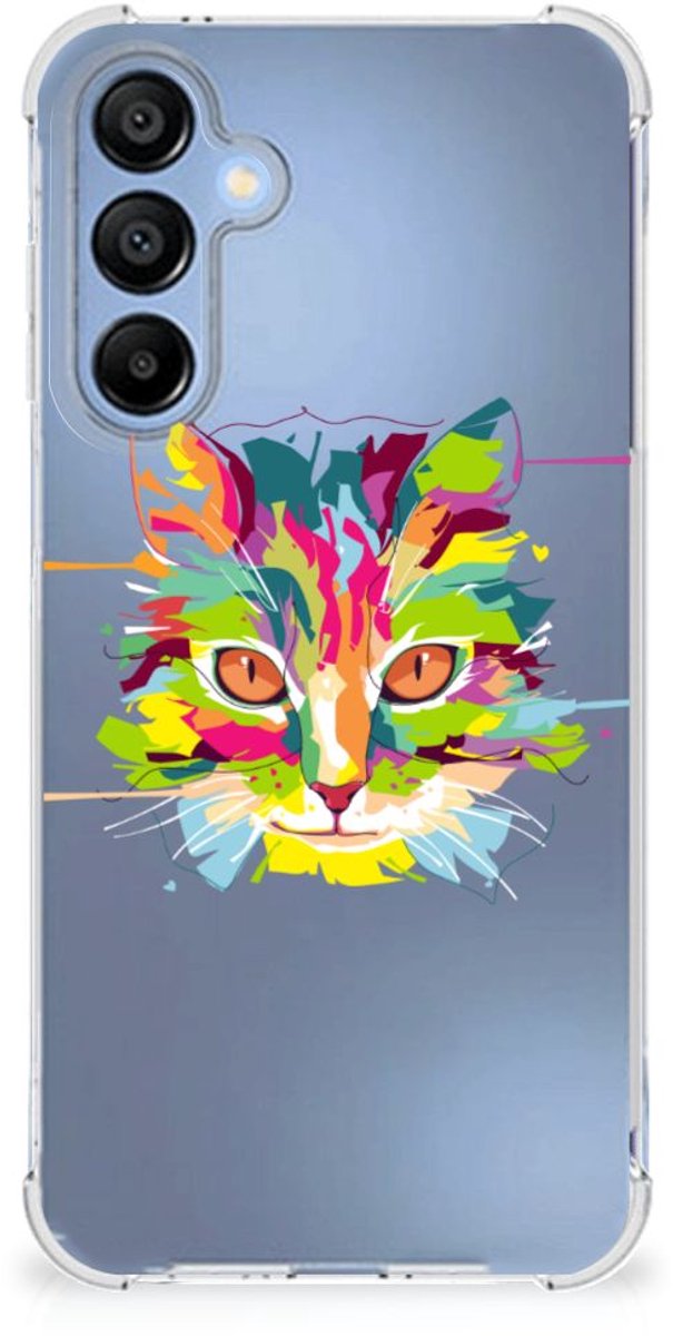 Samsung Galaxy A16 Stevig Bumper Hoesje Cat Color