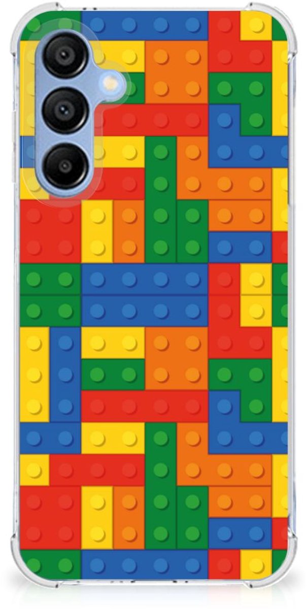 Samsung Galaxy A16 Doorzichtige Silicone Hoesje Blokken