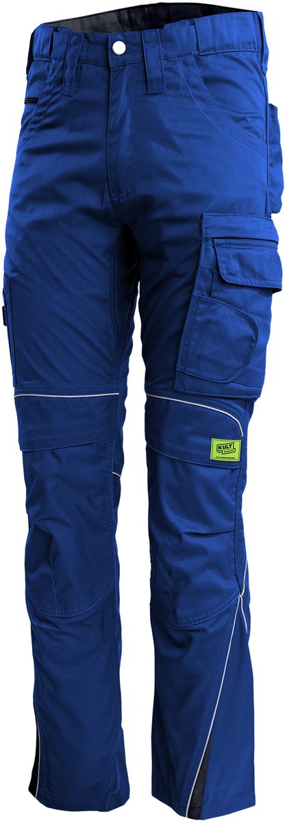 TMG KULT WORKER WORK Werkbroek HEREN Veiligheidsbroek Blauw – Normale Beenlengte (78 cm) – Met Kniezak - Cordura Versterkt - Ademend