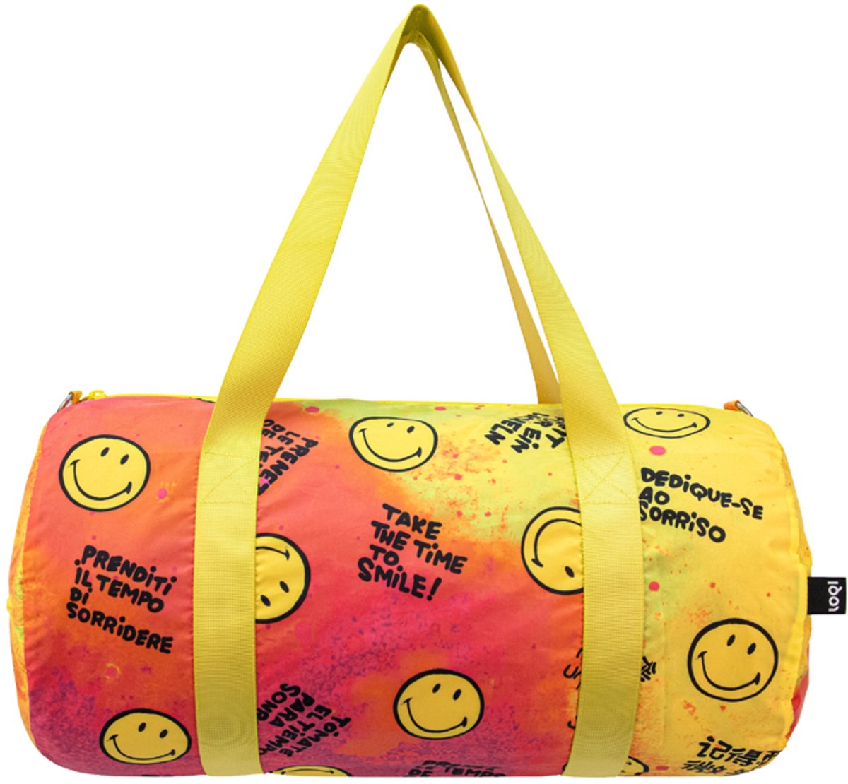 LOQI Weekender Large - Time to Smile gerecycled