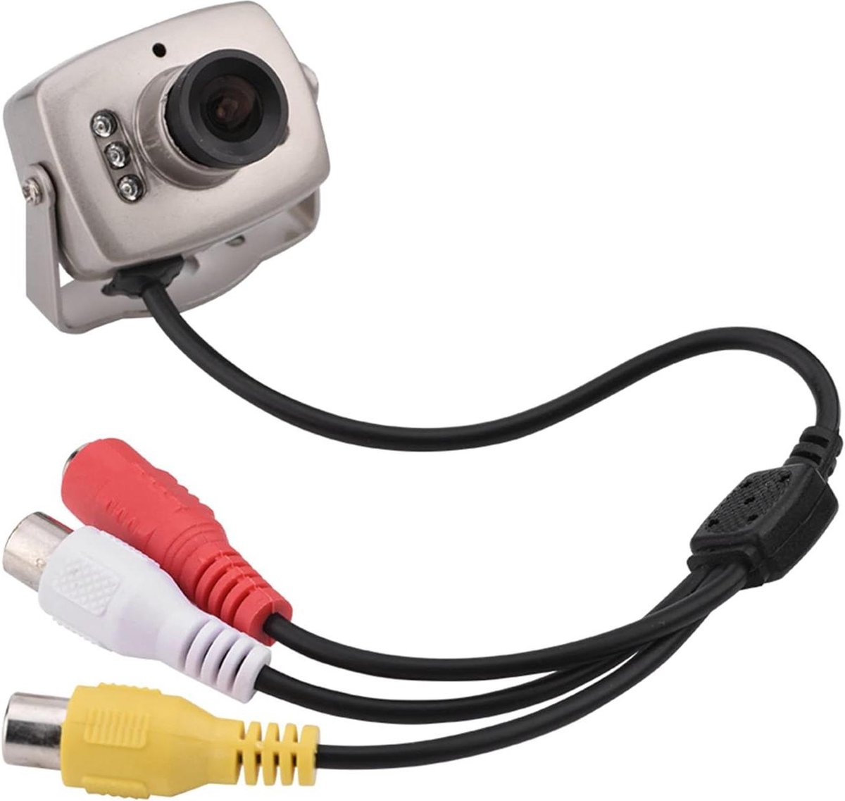 Bedrade Mini Analoge CCTV-camera 36mm Groothoeklens Audio-video Bewaking Woongemeenschap Hotel Parkeerplaats PAL-systeem met Label .