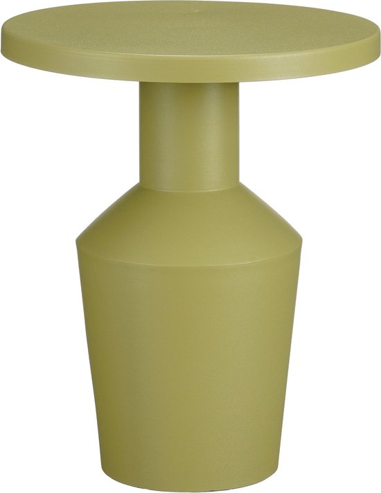 Table d'appoint Feroza de Mica Decorations - H41 x Ø34 cm - Métal - Vert clair
