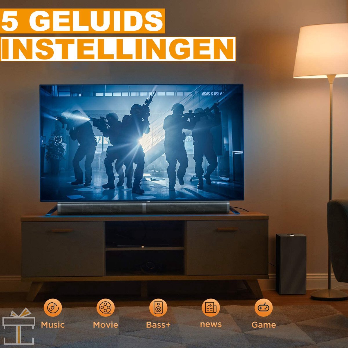 Bolt Edge Soundbar Bluetooth met Subwoofer - afbeelding 3