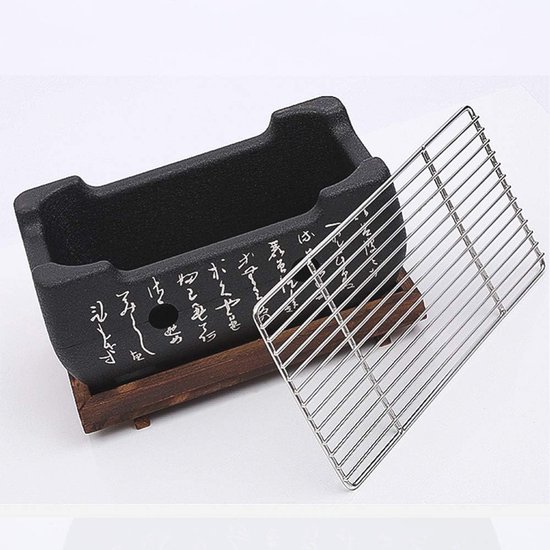 Allecto Premium - Draagbare Mini Barbecue Grill voor Japanse Tafel BBQ - Buiten en Binnen Gebruik - Yakiniku Robata Takoyaki - 24 x 125 cm van Allecto — afbeelding 4