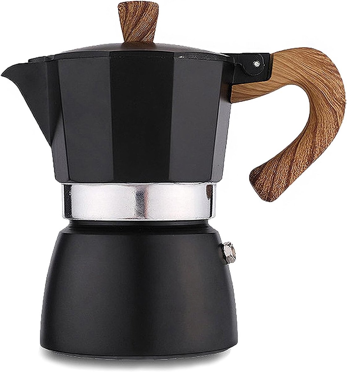 Koffiezetapparaat 3 kopjes Moka Pot - Handmatige Italiaanse Espresso Koffiepot