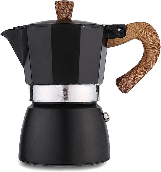 SUPREME ALUMINIUM INDUCTIE KOFFIEZETAPPARAAT 6 KOPJES GRIJS
