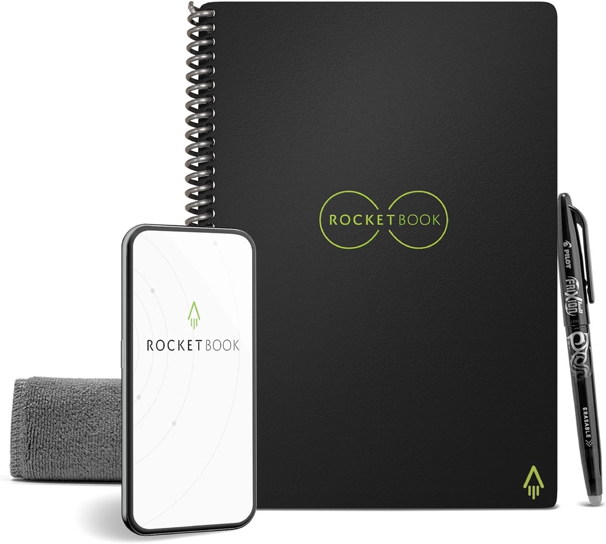 Herbruikbaar A5 Notebook - Executive Wirebound in Zwart