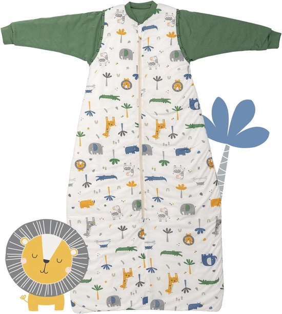 Slaapzak voor baby's - Oeko-Tex - 2,5 TOG - 130 cm - Jungle - Katoen