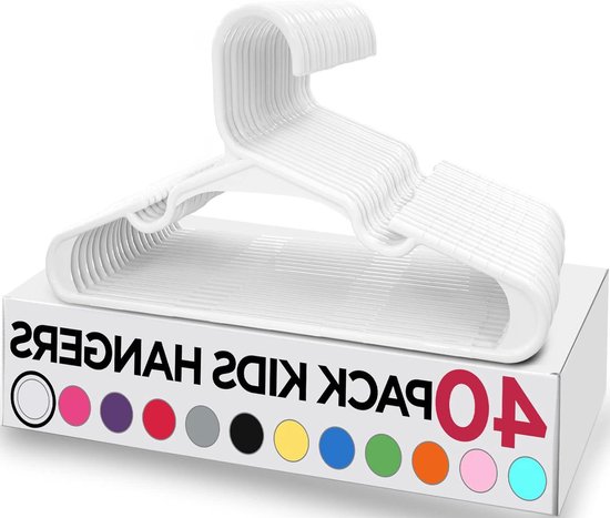 Tinfol Zwarte fluwelen kleerhangers voor kinderen, 30 stuks, antislip babyhangers met 6 fluwelen beugelclips, ruimtebesparende ultradunne kleerhangers voor kinderkleding, pasgeborenkleding