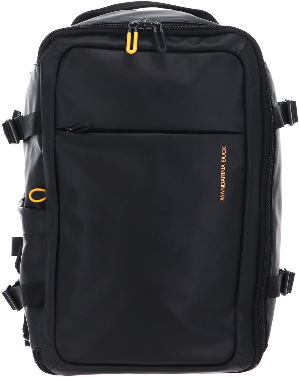 MANDARINA DUCK Laptop rugzak Rugzak met laptopvak Eco Coated Backpack Black Zwart