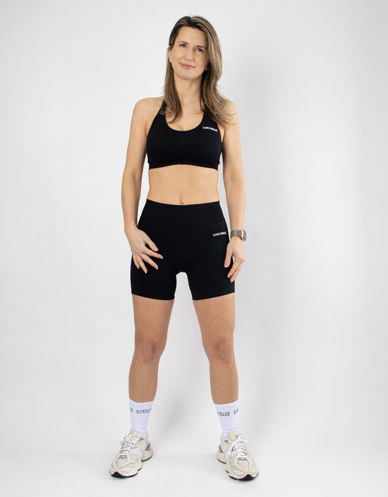 Divinity Seamless Short - CAPO FINALE - Shorts - XL - Kleur Black - Sportkleding - Activewear - Gymkleding - Fitnesskleding - Sportoutfit - Fitness - Hardlopen - Crossfit - Yoga - Pilates - Krachttraining — afbeelding 2