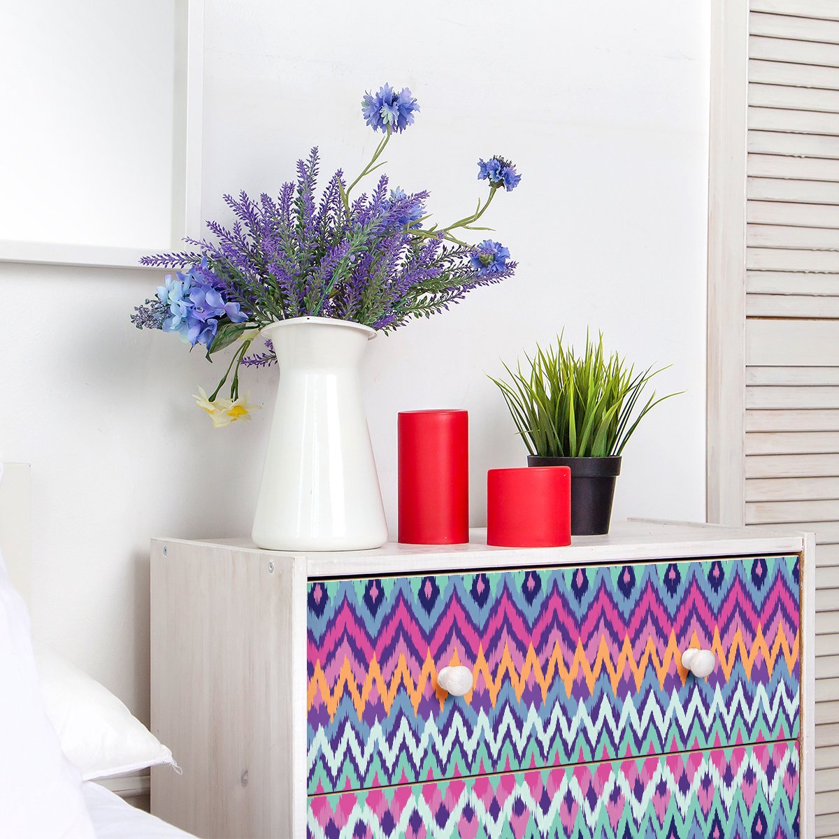 Ambiance Sticker Etnische meubelsticker, Alemna-stijl, 60 x 90 cm Multi color