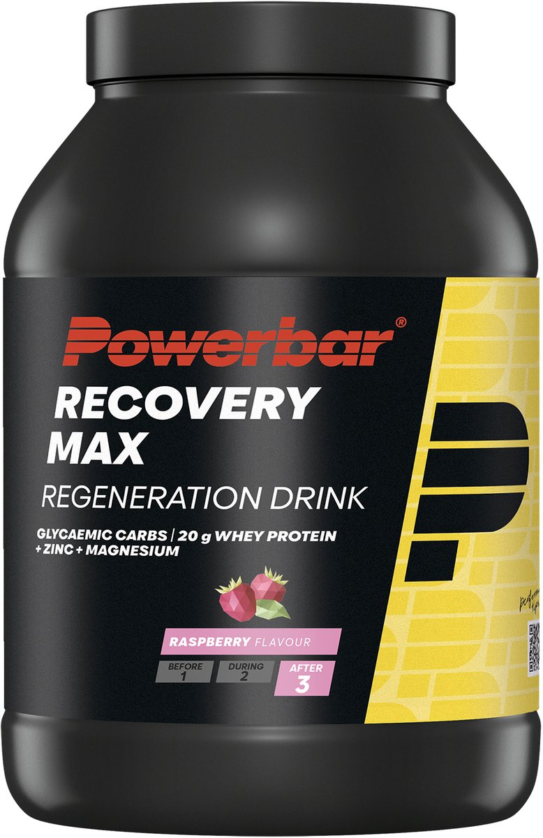 Powerbar herstelshake | Recovery Max | Raspberry | eiwitten en koolhydraten