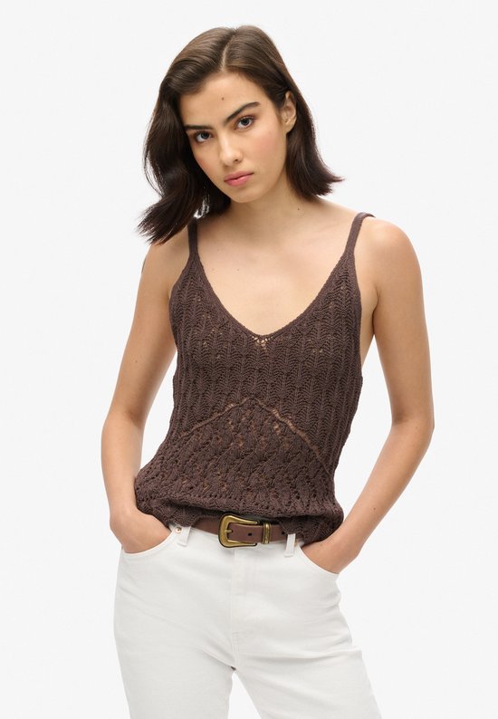 Superdry - Gehaakt camitopje - Dames - Tops