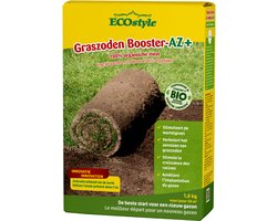 ECOstyle GazonStart AZ Organische Gazonmest - Geeft 120 dagen Voeding - Voor aanleg van Nieuw Gazon – Graszaden & Graszoden – 50 M² – 1,6 KG