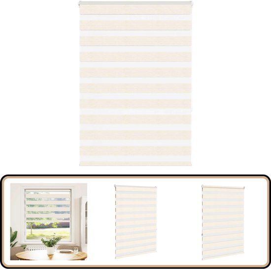 Rolgordijn verduisterend 110x175 cm stofbreedte 105,7 cm beige