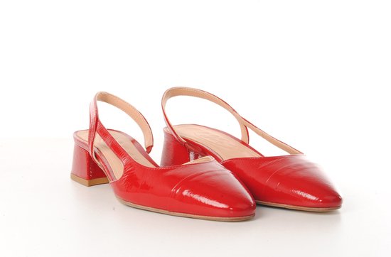 Escarpins Maury Barbara en cuir verni rouge pour femme