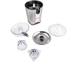 Rommelsbacher Citruspers ZP 60/E – elektrische citruspers van RVS – met druppelstop & automatische start/stop – voor sinaasappel, citroen & grapefruit