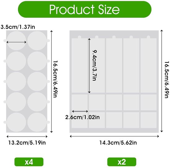 Transparante Gel-kleefpads Voor Het Ophangen Aan De Muur - 13 X 8 Cm Herbruikbaar Sterke Kleefkracht