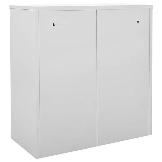 vidaXL Armoires à casiers 5 pcs 90x45x92-5 cm Acier Gris clair et vert - Armoire de casier - Armoires à casiers - Armoire de casier - Armoires de casier