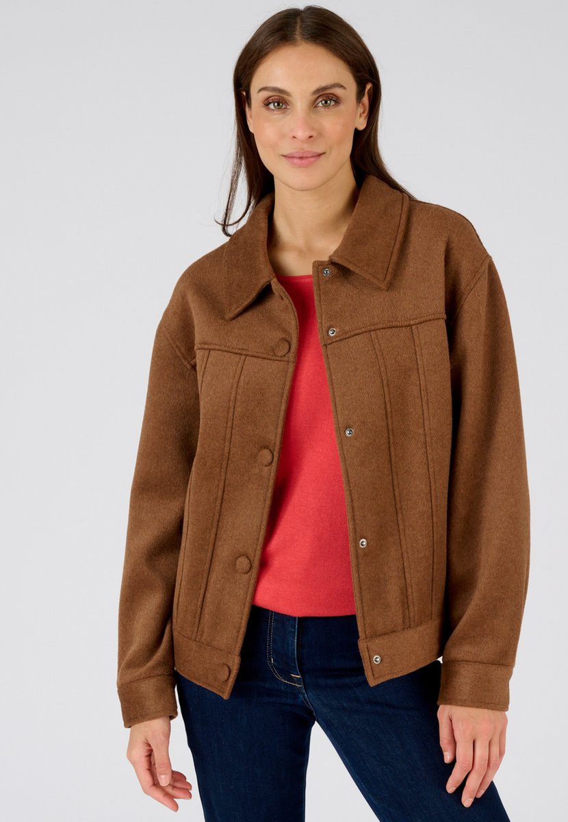 Damart - Wollen jack - Dames - Bruin - L