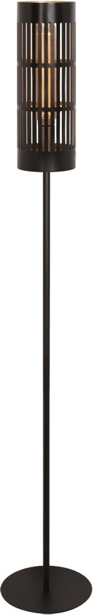 Freelight Vloerlamp Scarico Zwart Goud H 175 cm E27 Fitting