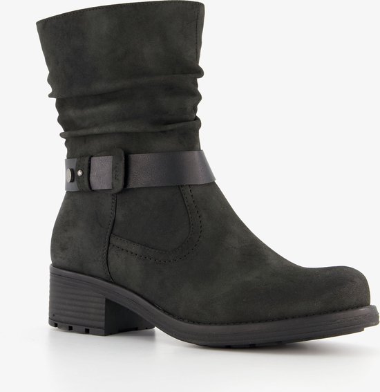 Blue Box dames boots met lage hak zwart - Maat 37
