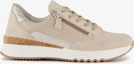 Baskets femme en daim Hush Puppies beige - Taille 37 - Cuir véritable - Semelle amovible