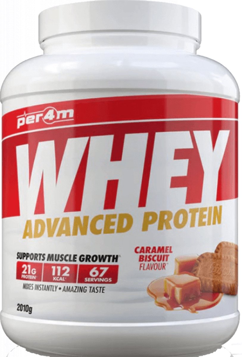 Per4m Whey Advanced Protein (2010g) Caramel Biscuit - Eiwitten - Wei-eiwit Mix