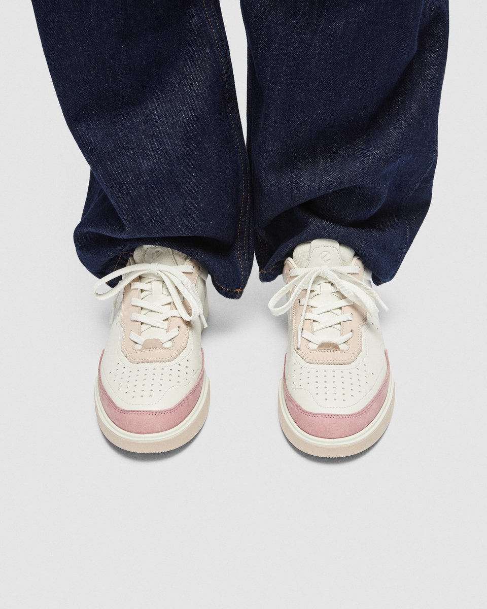 Ecco Street Court Sneakers roze Leer - Dames