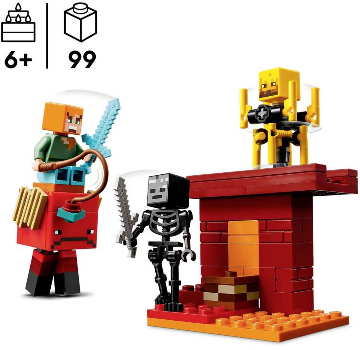 LEGO Minecraft De lavastrijd in de Nether voor kinderen - 21266 — afbeelding 23