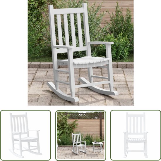 Homgoday Schommelstoel met gebogen zitting van hout, stoelen voor