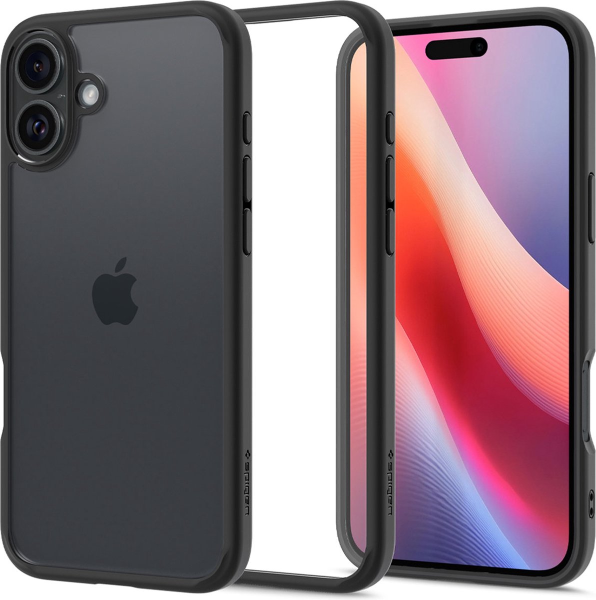 Spigen Ultra Hybrid Backcover geschikt voor iPhone 16 Plus - Matte Black