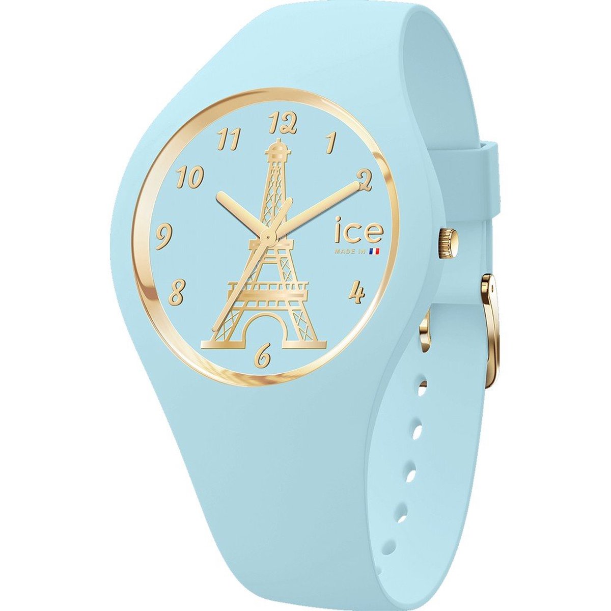 Ice Watch ICE cocorico - Eiffel tower - Light blue 023245 Horloge - Siliconen - Blauw - Ø 31 mm