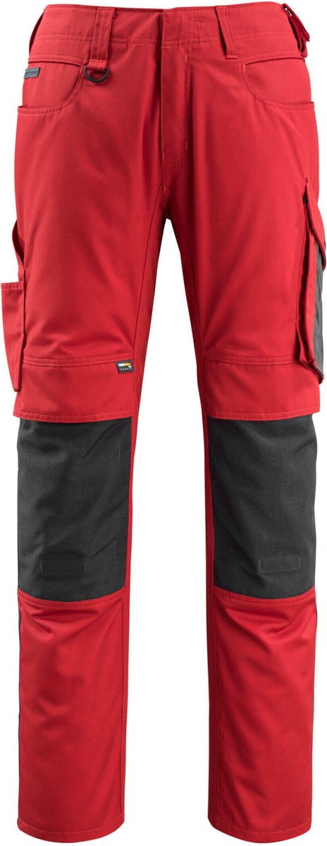 Mascot Unique Broek met kniezakken 12679-442 - Rood/Zwart - C45 - 82